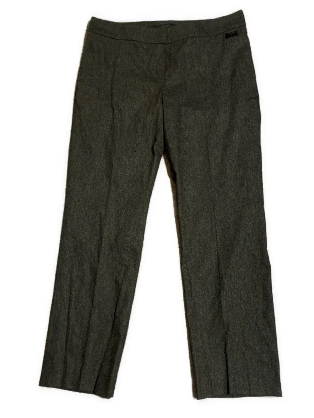 Escada Sport Authentic Lucia Solid Charcoal Gray Wool Pants IT 44 US 12 Large